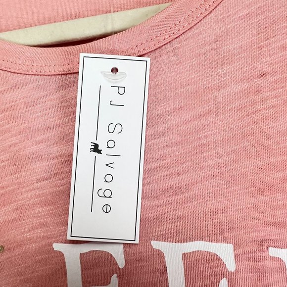 NWT Nordstrom PJ Salvage Sleep Dog Love Wine Graphic Print Short Sleeve T-Shirt - Picture 6 of 10